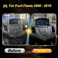 Pour Ford Fiesta 2009 - 2018 autoradio stéréo unité principale Android 16 sans fil Carplay Auto 8 Core GPS Navigation Wifi pas de DVD 2din 2