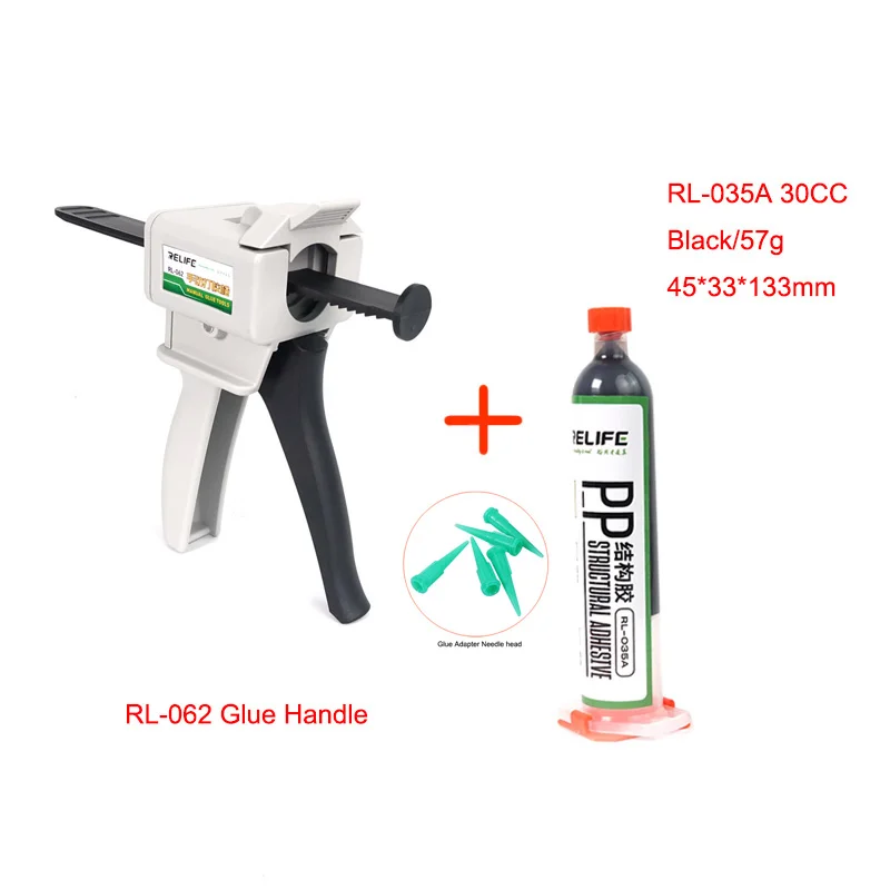 RELIFE RL-062/RL-035A PP Structural Adhesive /Handle For iPhone 8-12 Pro Max Back Cover Glass Lens LCD Frame Bezel Bonding Glue stainless steel flux core wire Welding & Soldering Supplies