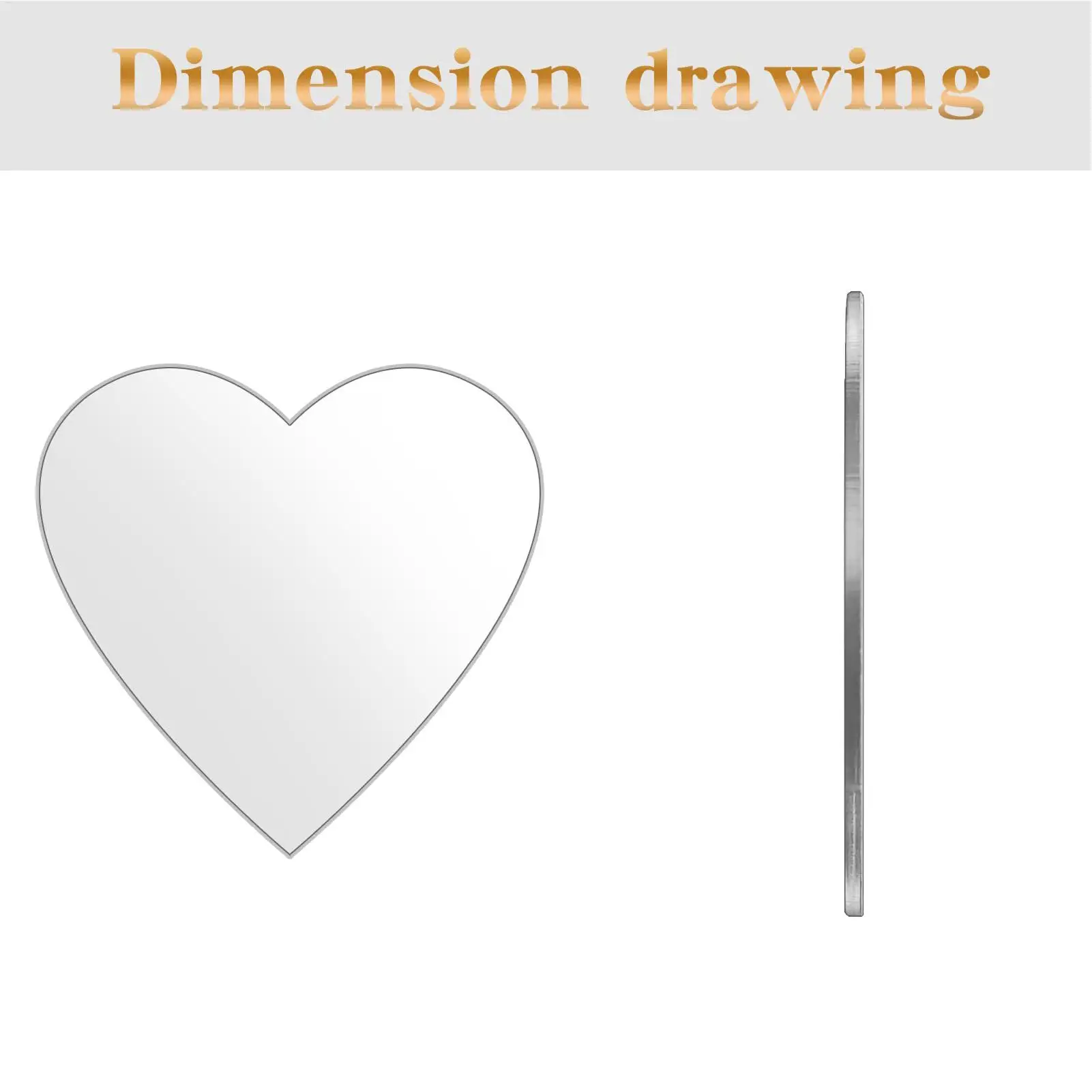 5pcs Self Adhesive Acrylic Mobile Phone Back Cover Mirror for Women Girl Portable Cellphone Back Mirror Stickers Ins Korea Decor