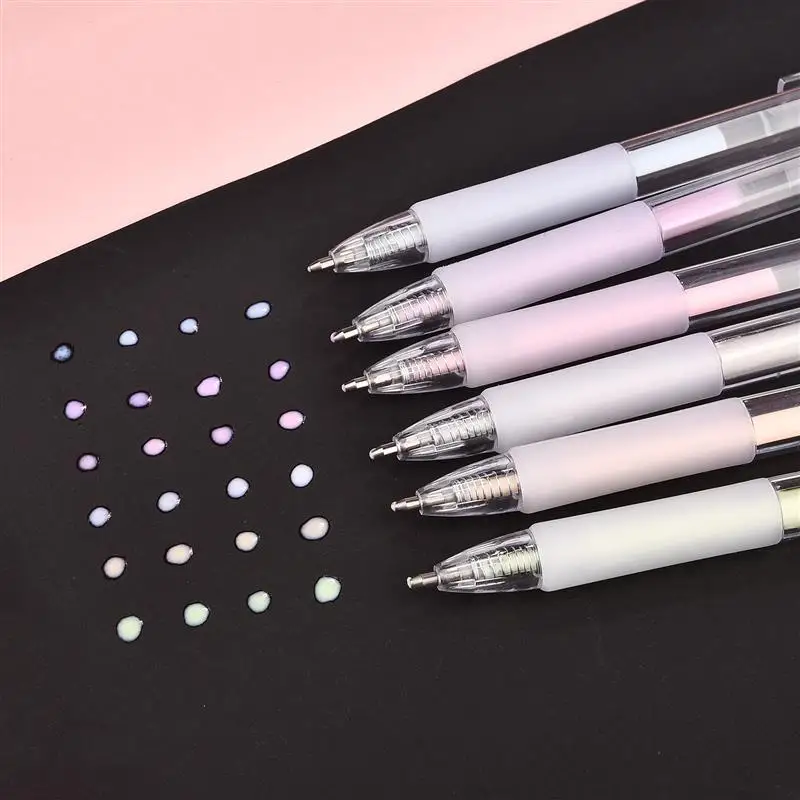 NEWEST 6 Pcs Ball Point Glue Pens, Applying Glue Like Writing for Crafting  Liquid Fabric Glue Pen with 6 Refills for Kids Scrapbook Card Making School