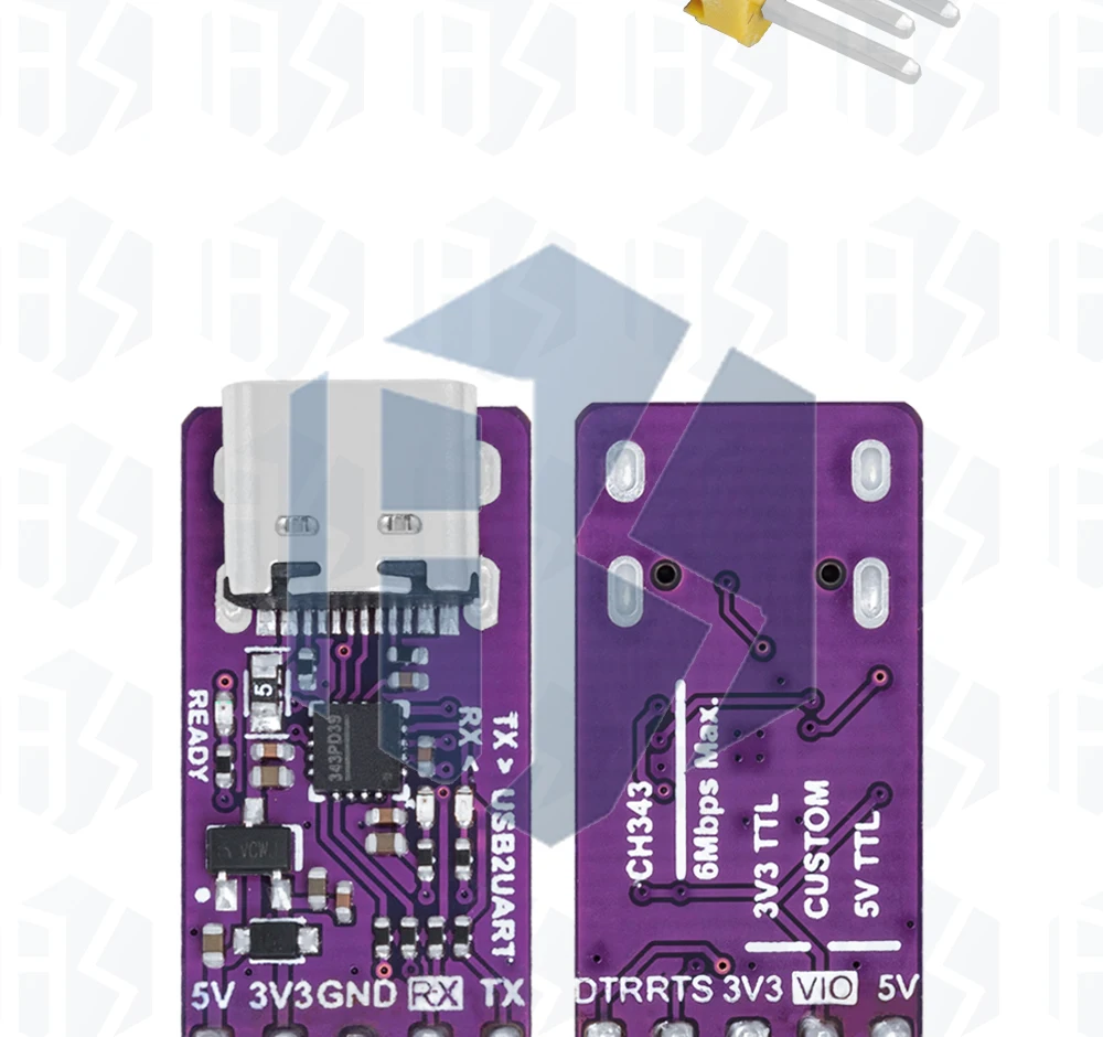 USB zu serieller Schnitts telle Modul 6 MBit/s 5V/3,3 V ttl ch343p Debugging Brennen und Herunter laden Typ-C-Switch statt ch340 – Detail 13