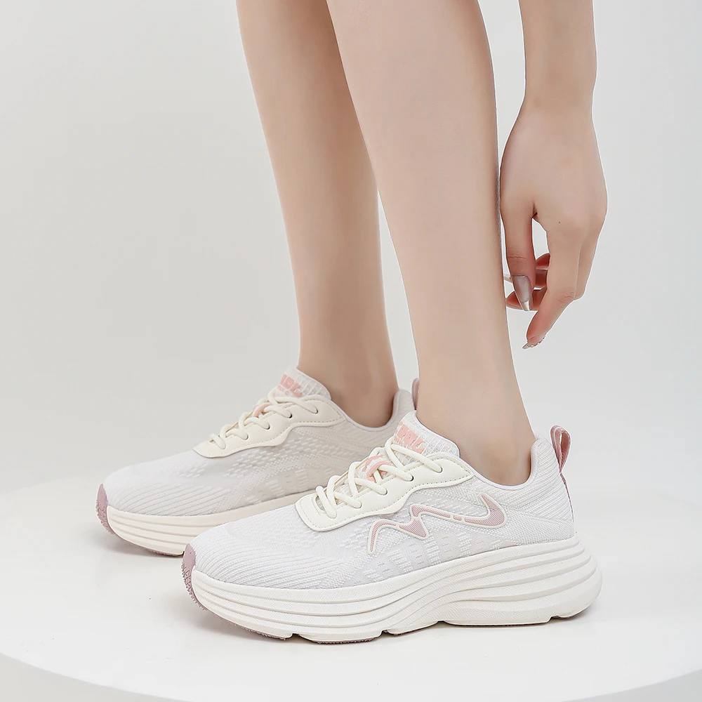 SOMILISS Sneaker for Women Spring Summer Breatheable Mesh Lace Up Fashion Casual Non Slip Walking Running Shoes for Women