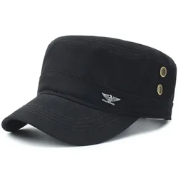 Men's Cotton Tactical Military - Style Baseball Cap (Black)
