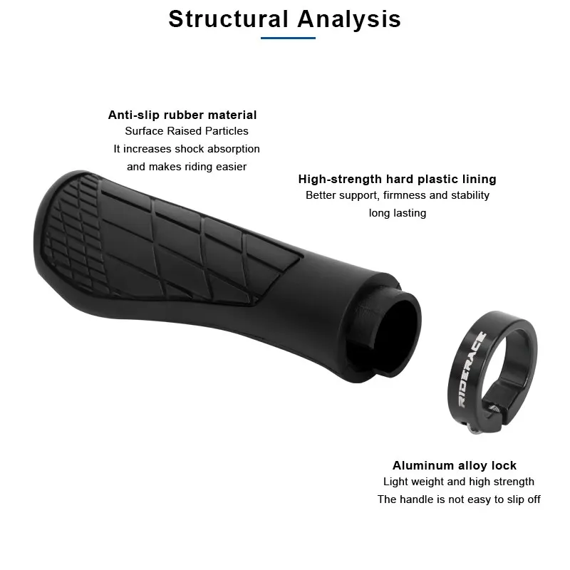 Manopole Per Manubrio Standard 20-22 Mm Antiscivolo, In Gomma, 85 Mm, Per MTB, Trekking, EBike Manopole Bicicletta Manopole Per Manubrio Standard 20-22 Mm Antiscivolo, In Gomma, 85 Mm, Per MTB, Trekking, EBike Manopole Bicicletta