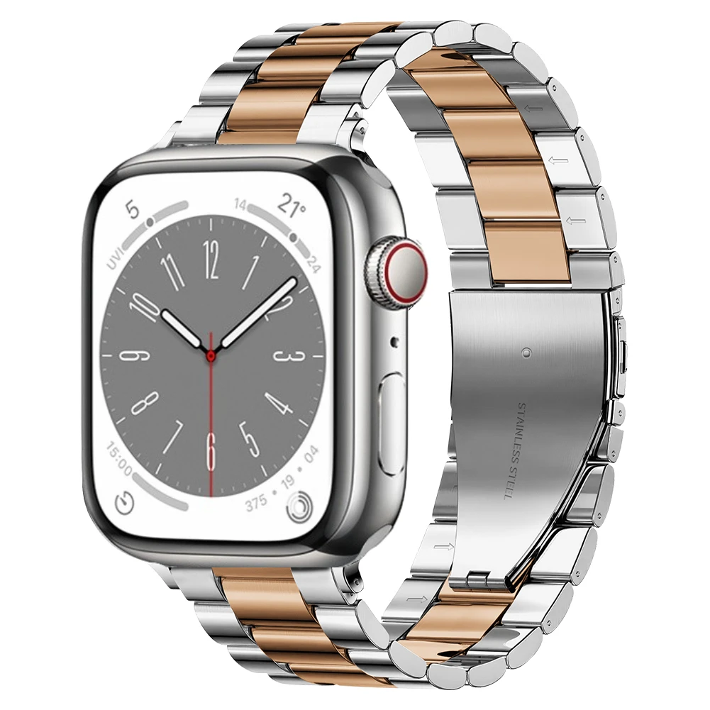 Premium Stainless Steel Metal Watch Strap - Elegant Bracelet Band