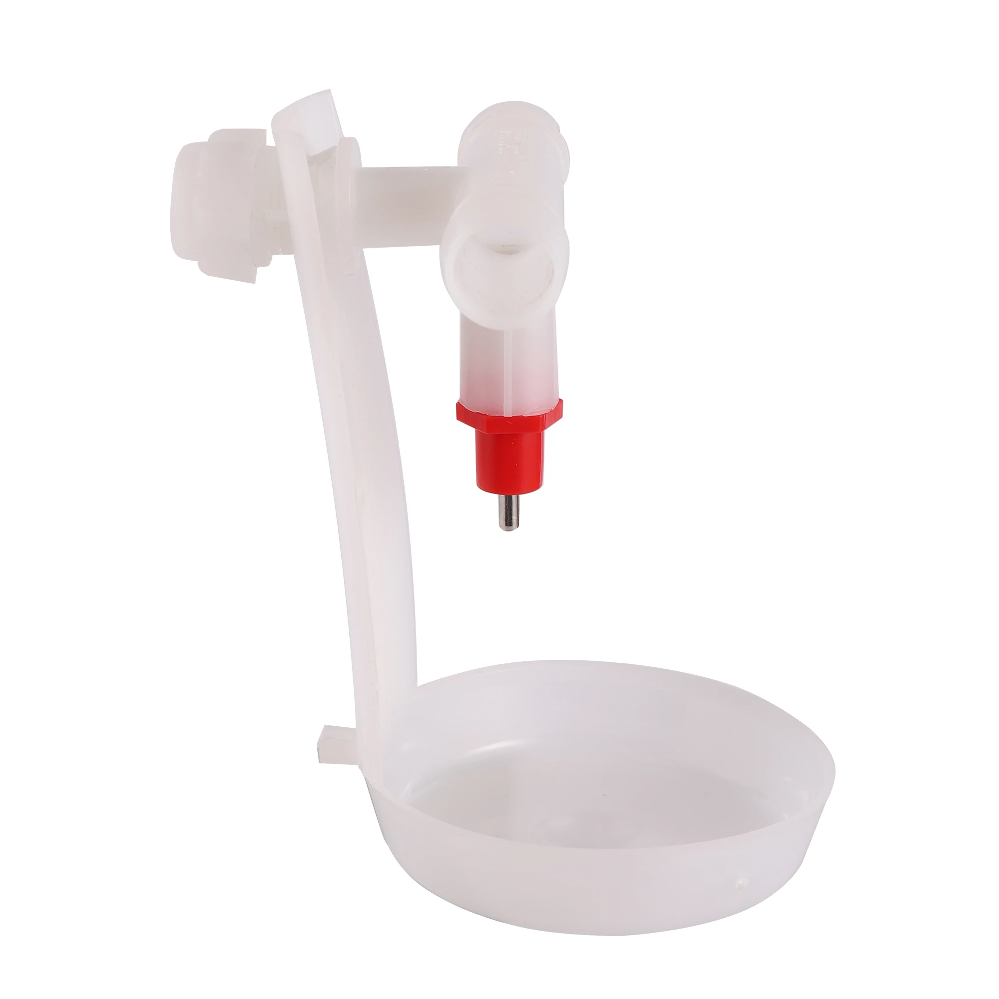 Chicken Steel Columns Drinking Cup Red Hanging Cup 360&deg; Water Chicken Tool Nipple Drinkers 40 Sets Poultry Feeding Supplies