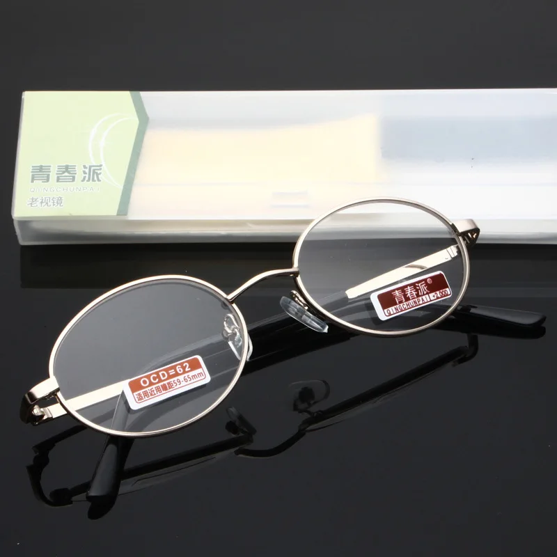 Ahora Retro Metal Oval Frame Reading Glasses For Women Resin Lens Portable Eyewear Lady Vintage Presbyopic Eyeglasses +1.0 to +4 3