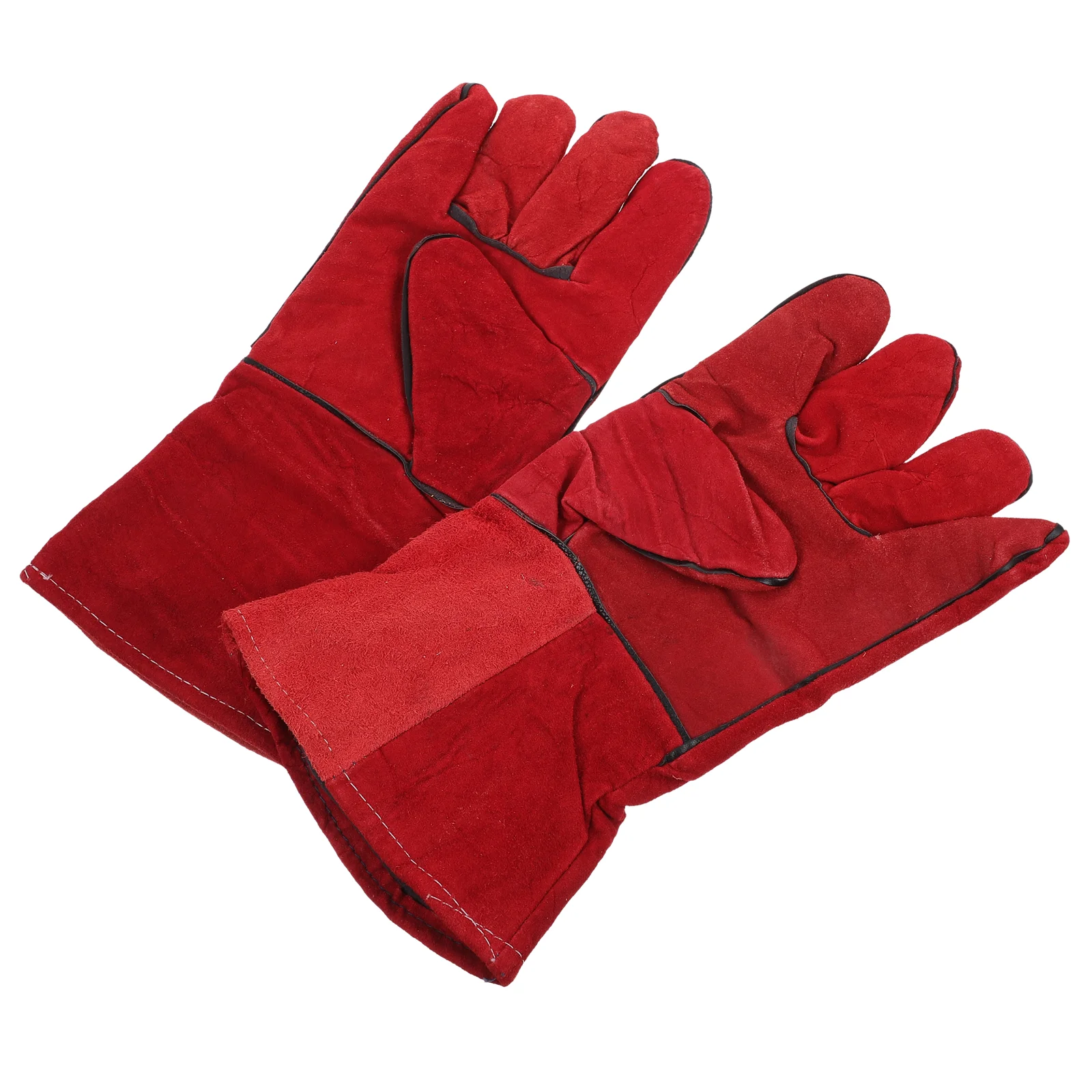 

1 Pair of Parrot Training Gloves Anti-bite Gloves Pet Feeding Glove Red