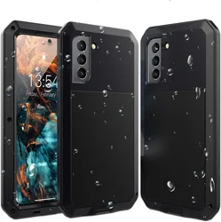 Heavy Duty Tough Armor Aluminum Metal Shockproof Protective Phone Case - Galaxy Note20 Ultra (Black)