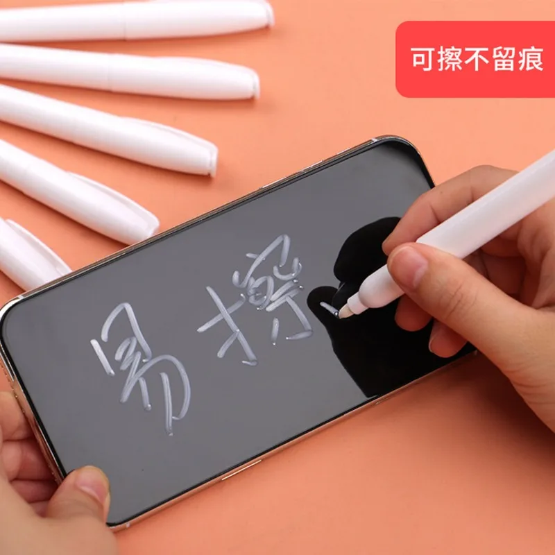 10/2pcs White Liquid Chalk Erasable Pen Marker Glass Windows Blackboard Chalkboard Window White Pen Washable erasable white marker pens marker pens pen marker