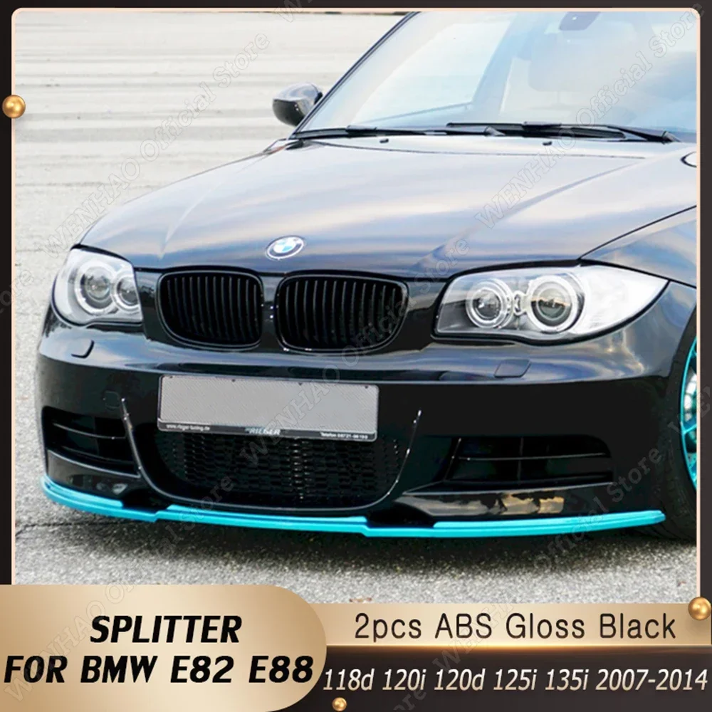 

Front Bumper Lip Canard Tuning Splitter Spoiler for BMW E82 Coupe E88 Cabrio M-Tech 118d 120d 120i 125i 135i 2007-2014 Body Kit