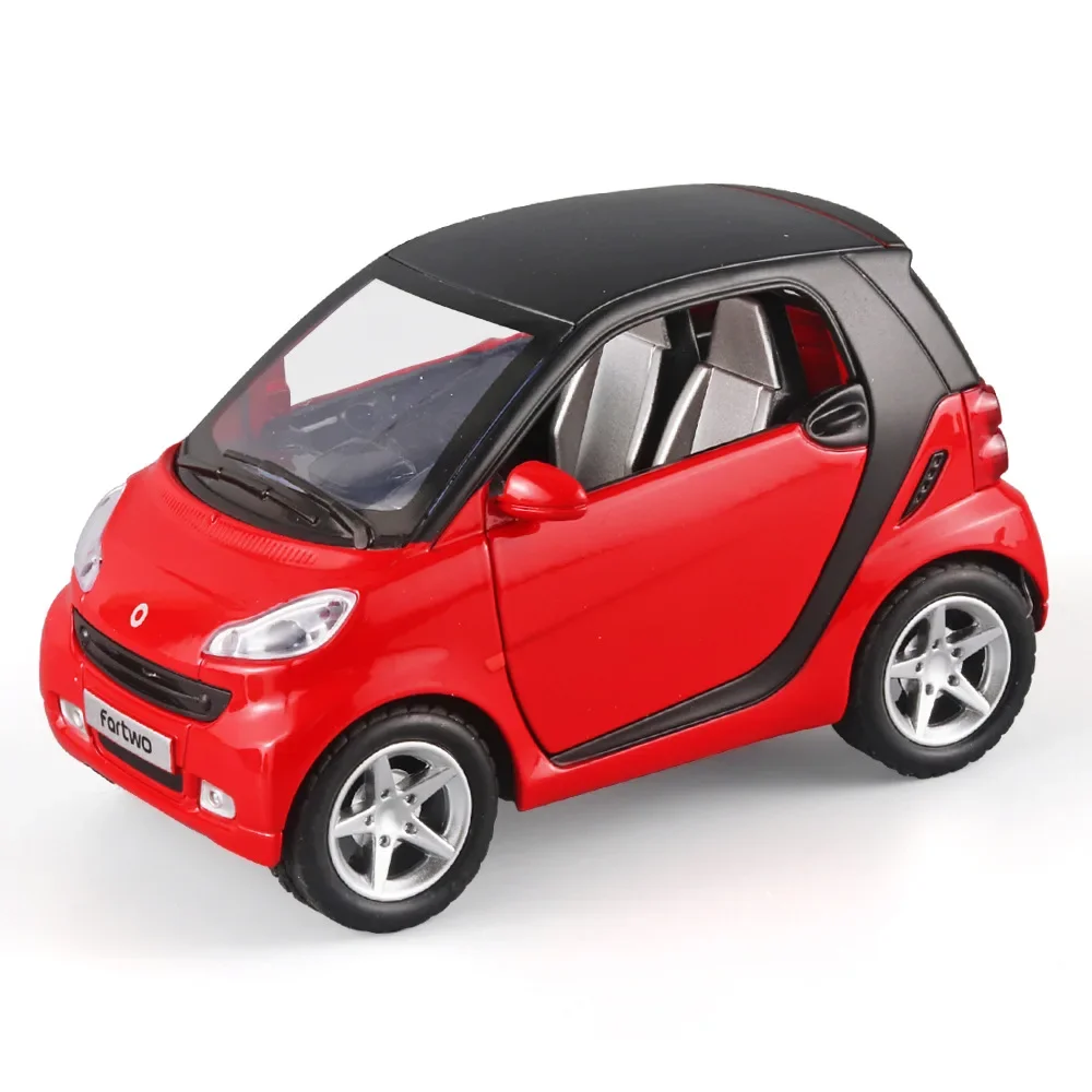 1:32 Mercedes-Benz SMART Miniatures Alloy Diecast Model Car Model Sound & Light Toys For Kids Cute and Compact Christmas Gifts 6