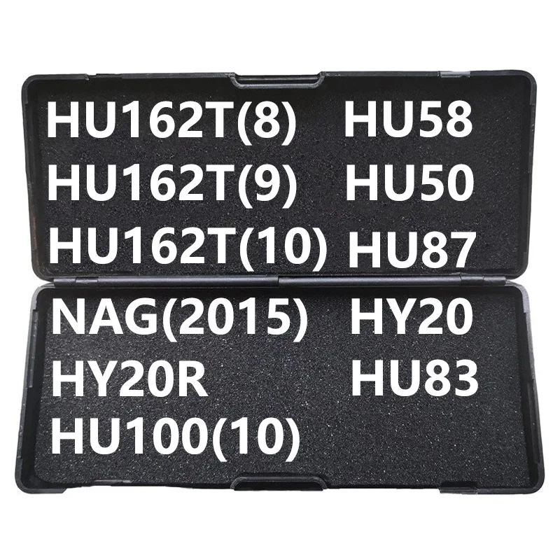 LiShi-Herramientas de cerrajero 2 en 1, Herramientas 2 en 1, HU162T(10) HU162T(8) HU58 HU83 HU87 VAG(2015) HY20R HY20(HU18) HU50, corte HU100(10)