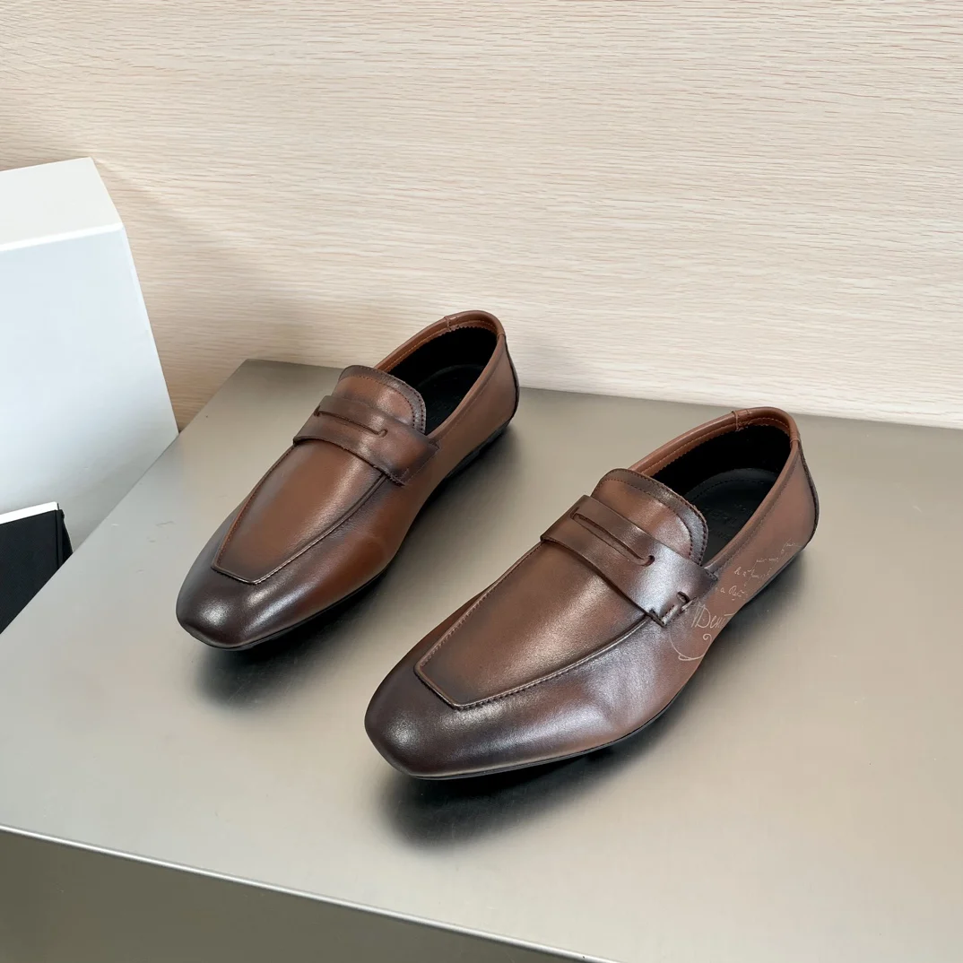 

Men's Genuine Leather Shoes Business Wedding Banquet Dress Shoes Loafers