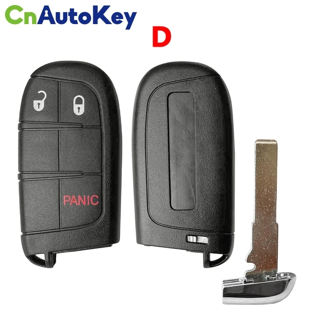 2/3/4/5 Button for Fiat 500X 500 500L for Jeep Renegade Compass Car Smart Remote Key Shell Insert SIP22 Blank Fob Case