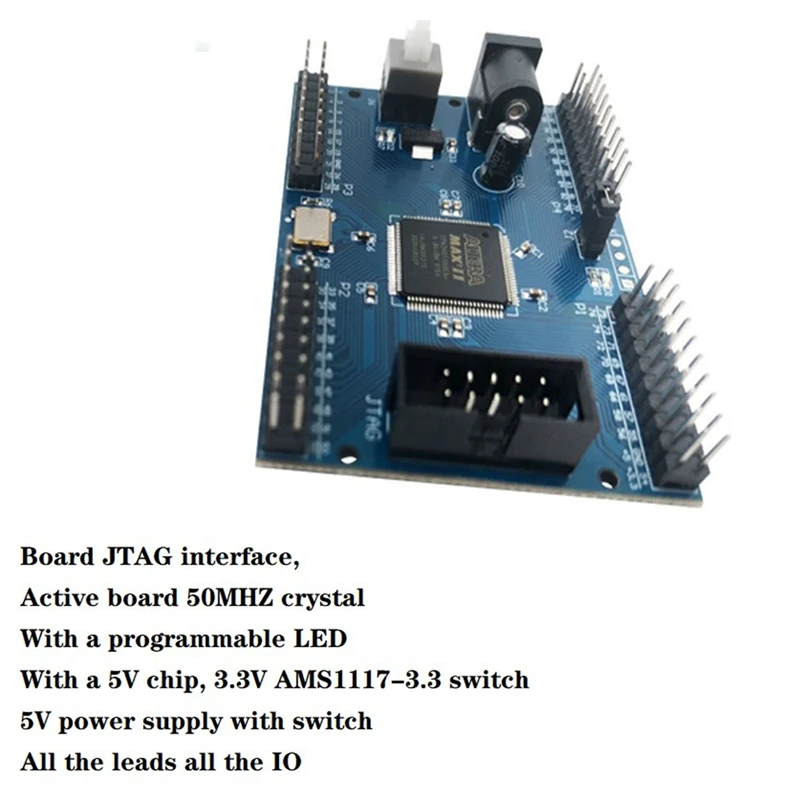 

EPM240T100 CPLD Development Board Learning Board 5V On-Board 50Mhz Active Crystal Oscillator