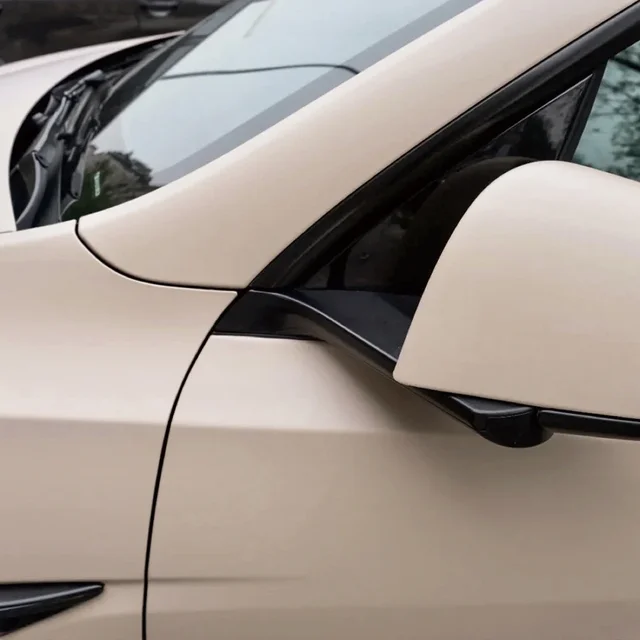 Matte Mocha Latte Car Vinyl Film Auto Wrapping Decal Air Release Technology PVC Waterproof Motorcycle Car Body Decoration Film 1