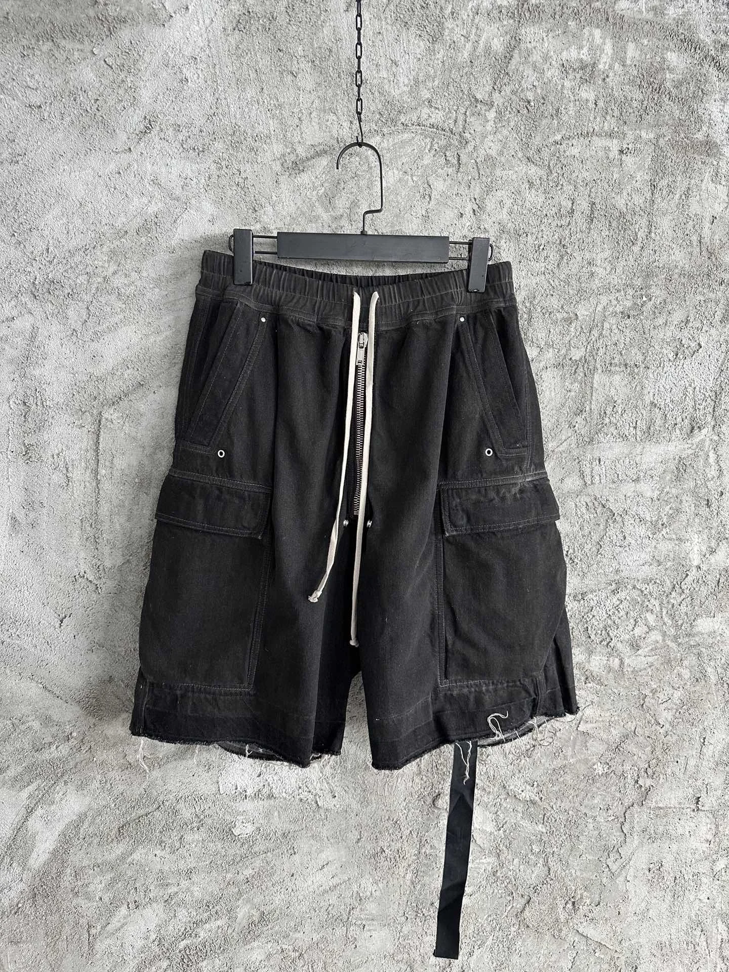 

Denim shorts hem fringe design casual fashion 2024 summer new 1110