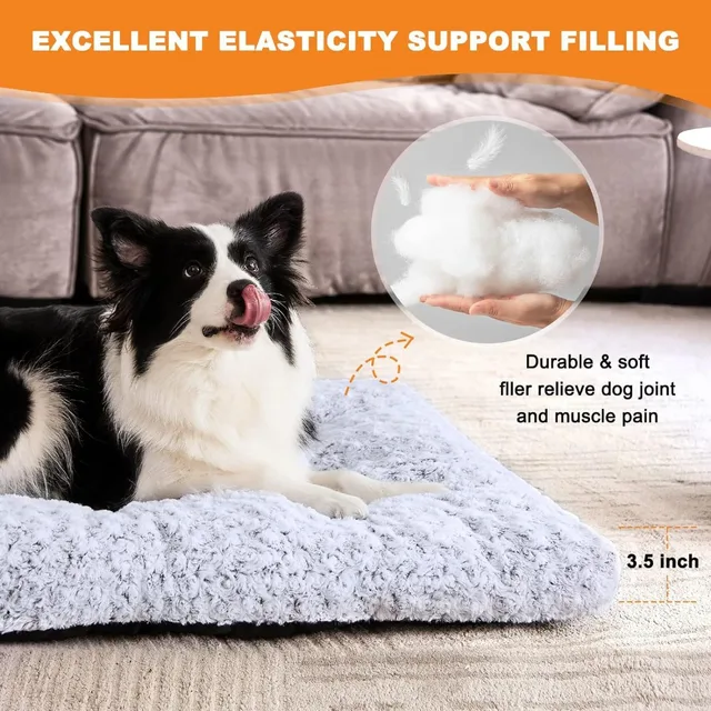 Plush Dog Bed Mat Cat Beds for Small Medium Large Dogs Removable for Cleaning Puppy Cushion Super Soft Claming Dog Beds Pet Bed