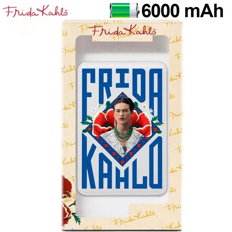 Batteria Esterna Micro-Usb Power Bank 6000 Mah Frida Kahlo License