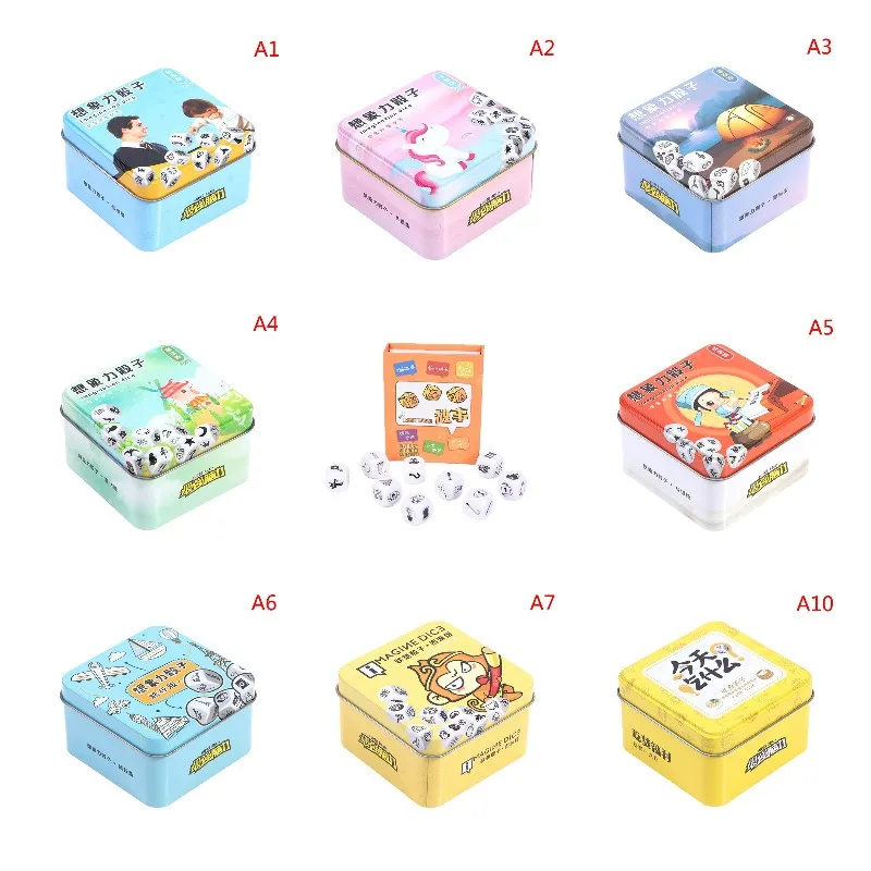 2023 1Set Storia Dadi Puzzle Gioco Da Tavolo Telling Story Book Famiglia/Festa/Amici Genitori Con Bambini Divertente Gioco Inglese