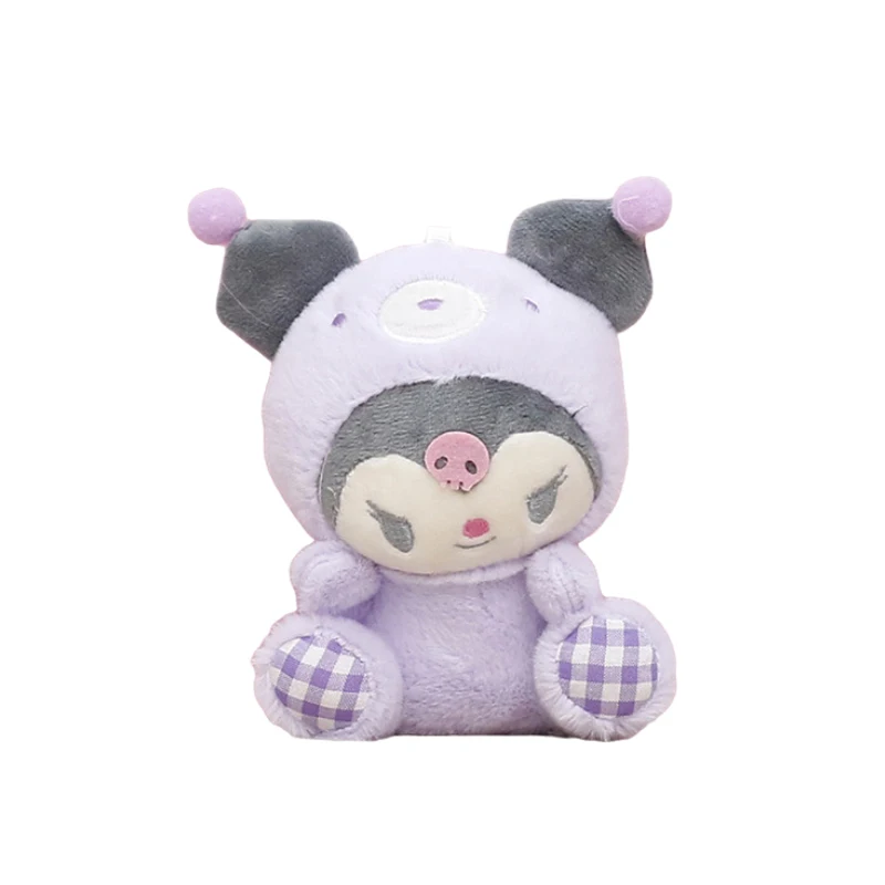 thumbnail image 1 of 12cm Sanrio Cartoon Plush Toy Kawali Kuromi Hello Kitty My Melody Cinnamoroll Soft Stuffed Doll Pendant Toys Girl Kids Xmas Gift, 1 of 5