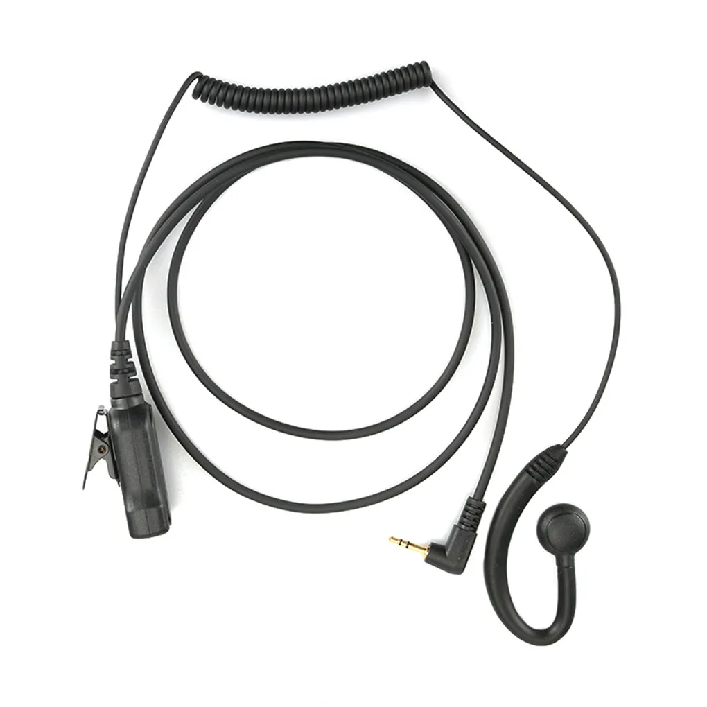 

Two Way Radio PTT 2 5mm 1 Pin Earhook Earpiece Mic Headset Replacement for Motorola T6200C T5800 T7200 Walkie Talkie Earphone