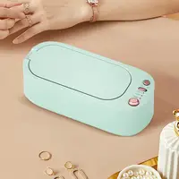 Jewelry Cleaner Machine Portable Jewelry And Glasses Cleaner Portable Glasses Cleaner With 3-Speed Timing Mode For Necklaces 2