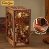 CUTEBEE DIY Book Nook Miniature Dollhouse Booknook with Touch Light Dust Cover Bookshelf Insert for Decor Gifts Secret Rhythm 2