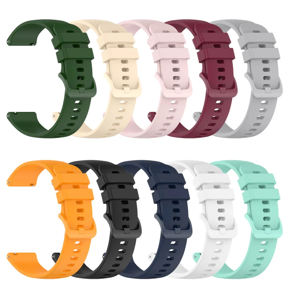 Versatile Silicone Watch Band - 20mm/22mm Adjustable Strap