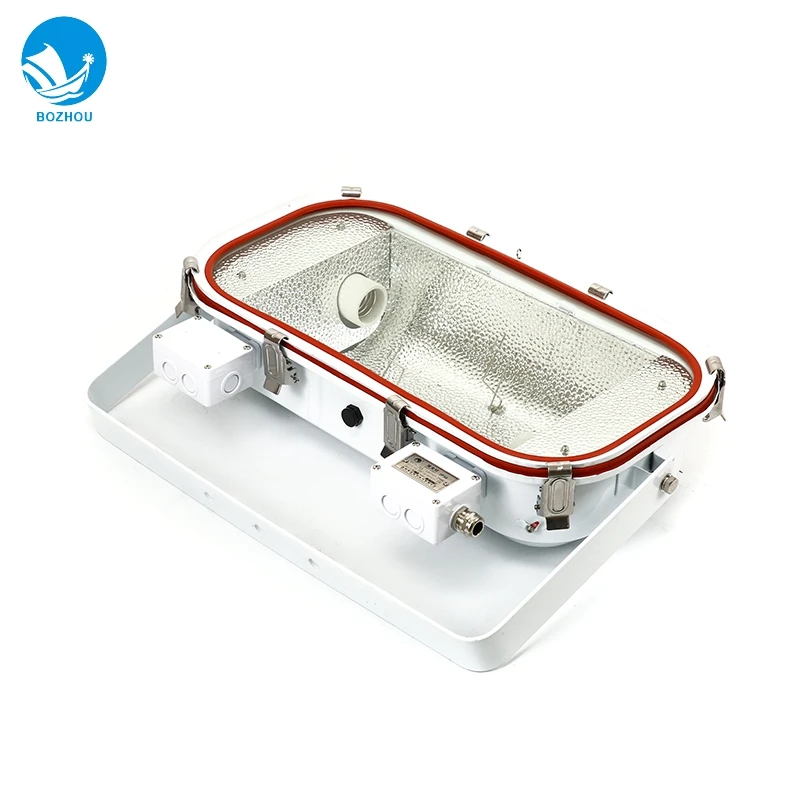 

IMPA 791823 791824 Bozhou Marine Boat Double Bulb Floodlight 1000w Stainless Steel Metal Halide Lamp Marine Flood Light TG19