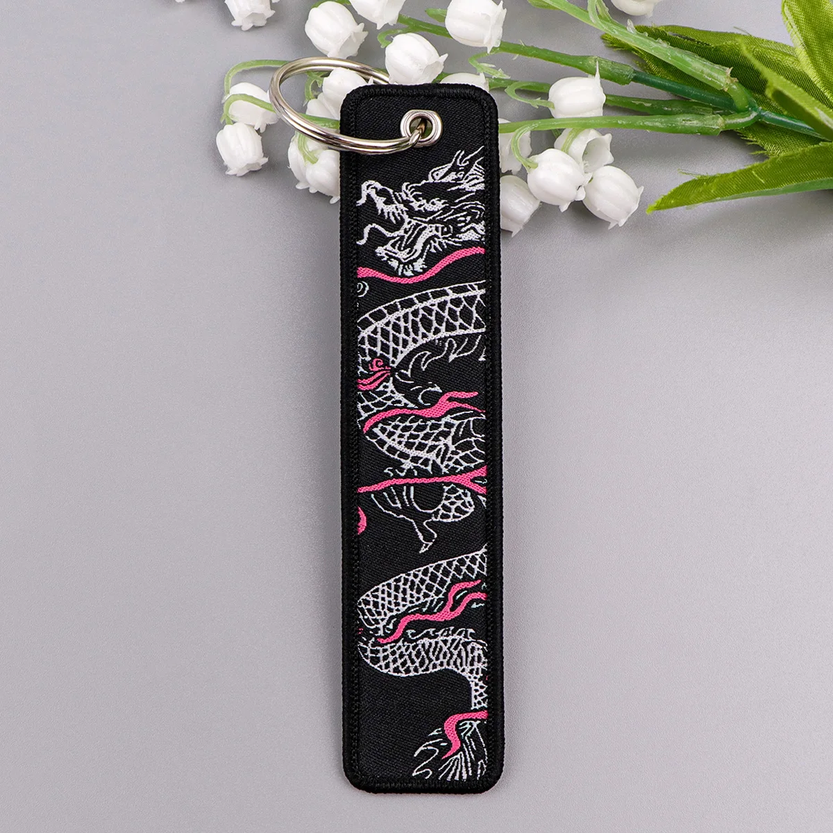 Quote Serises Embroidered Key Cool Man Key Tags Keychain For Car Motorcycles Keyring Holder Jewelry Accessories Friend Gifts 1pc