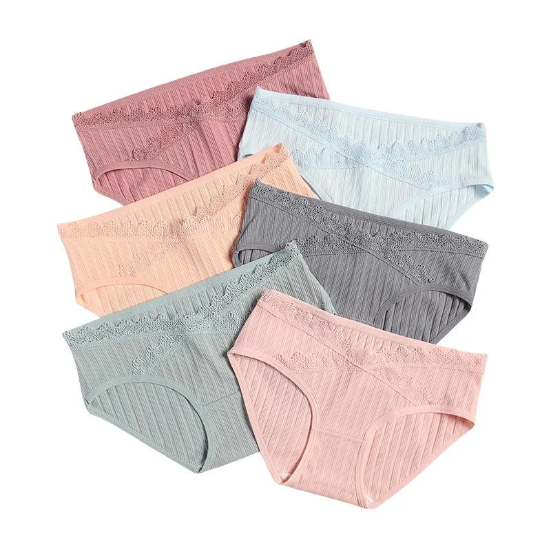 6Pcs Pregnant Women Underwear Panties Low Waist Maternity Panties Women Shorts Pregnancy Women Briefs Intimates Clothing