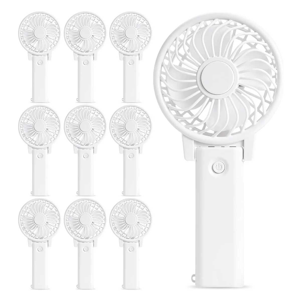 

10PCS Portable Handheld Fan Wedding Fan Personal Fan Small Hand Fan Portable Fan for Wedding Bachelorette Party Favor