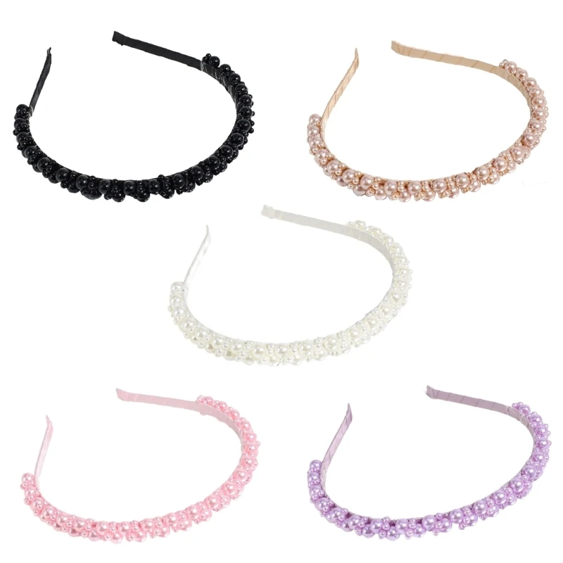 

Fashion Hairband for Women Headbands with Imitation Pearl Embellishment Hair Accessories for Wedding Party Styling