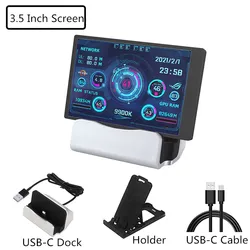 Compact IPS Type - C USB Mini Monitor with AIDA64 Integration (3.5 Inch Kit 2)