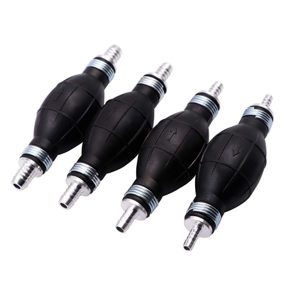 

6mm/8mm/10mm/12mm Hand Fuel Pump Line Rubber Aluminum Hand Primer Bulb Diesel Oil Transfer Petrol For Car Boat Marine Outboard