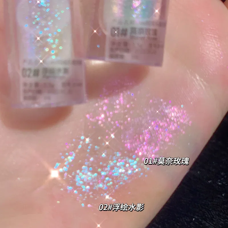 Xixi Shake Le High-gloss Broken Diamond Shiny Liquid Eyeshadow Quick-drying Film-forming Lasting Brightening Liquid
