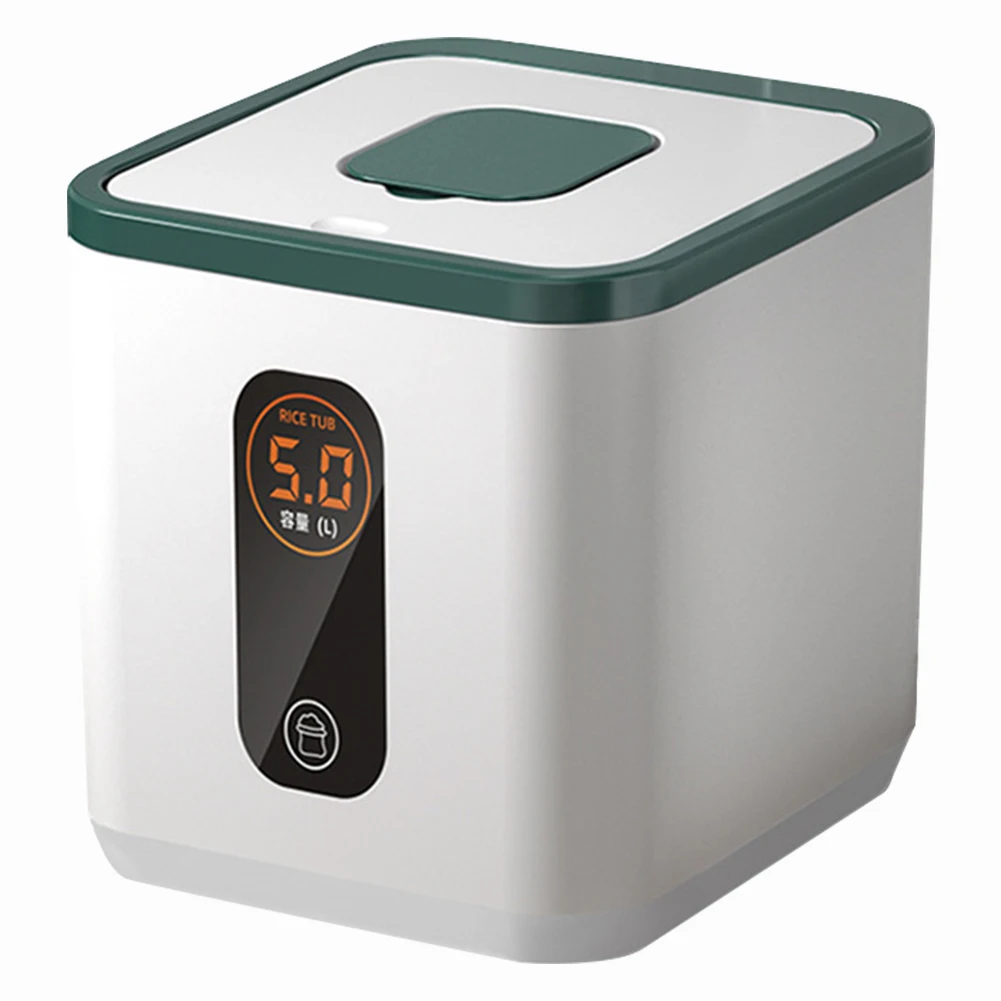 5KG Household Rice Dispenser with Measuring Cup Rice Airtight Storage Container Moistureproof for Kitchen Pantry Organization
