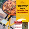 Pan Burner & Stand Set 12 Servings - Dual Propane - 18-Inch Steel Pan  Portable Gas Stove  Wok, Pots, Cast Iron  Ideal 5
