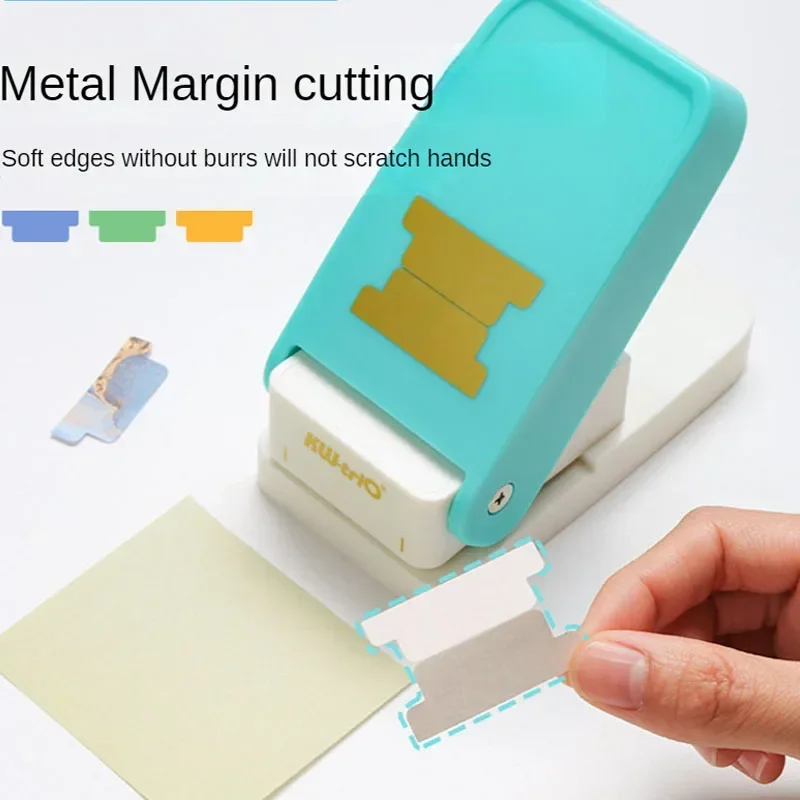 Loose-leaf Separator Label Punch Self-made Index Label DIY Bookmark Notepad Index Classification File Data Embossing Tool Hole punching tools,embossing maker