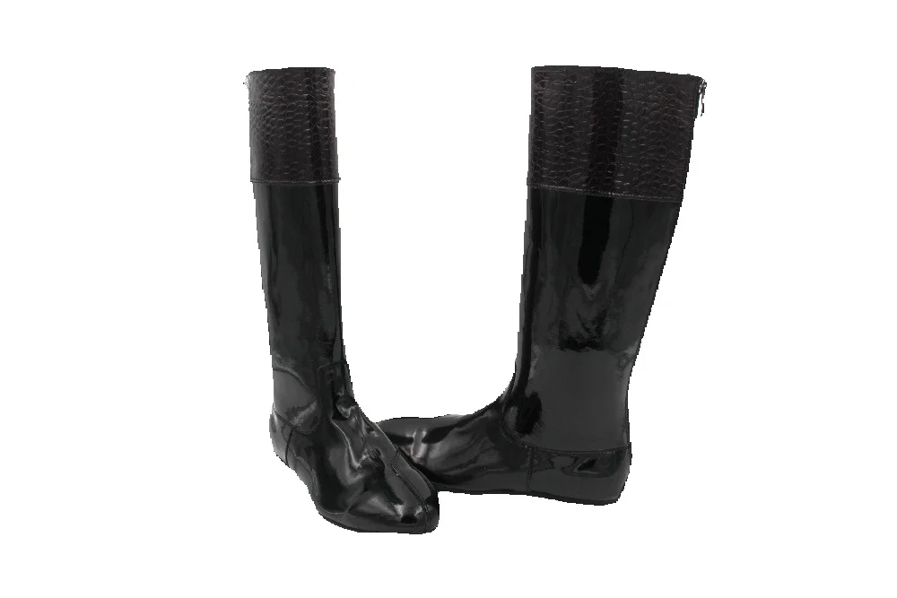 Aoud Saddley Horse Riding Boots Patent Leather Dressage boots Equestrian Boots High Quality Back Zipper Shoes Unisex Saddles