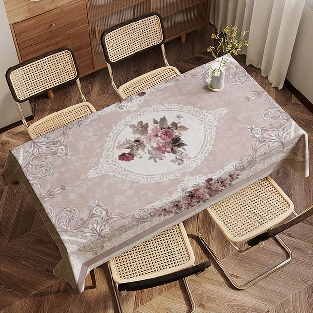 Nappe à motif Floral, pour Restaurant, cuisine, salon, décoration de la maison, décoration de fête rectangulaire 3