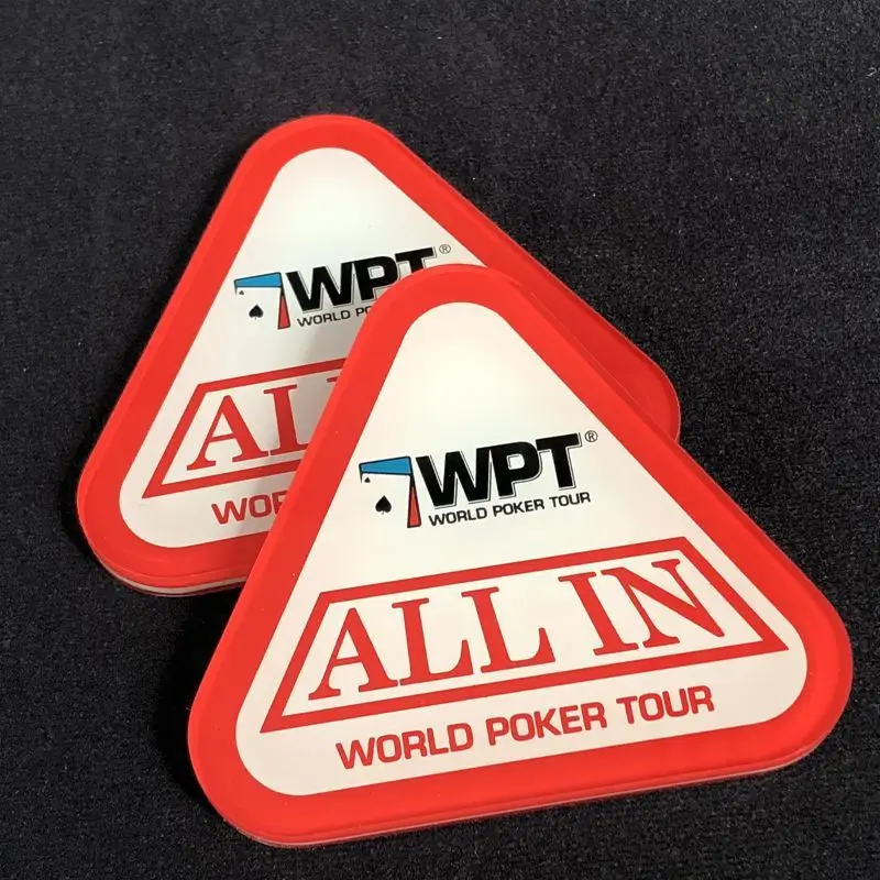 Acrylic Dealer Poker Button for WPT Professional Texas Hold'em All-in Blind Markers Support Customization poker dealer button
