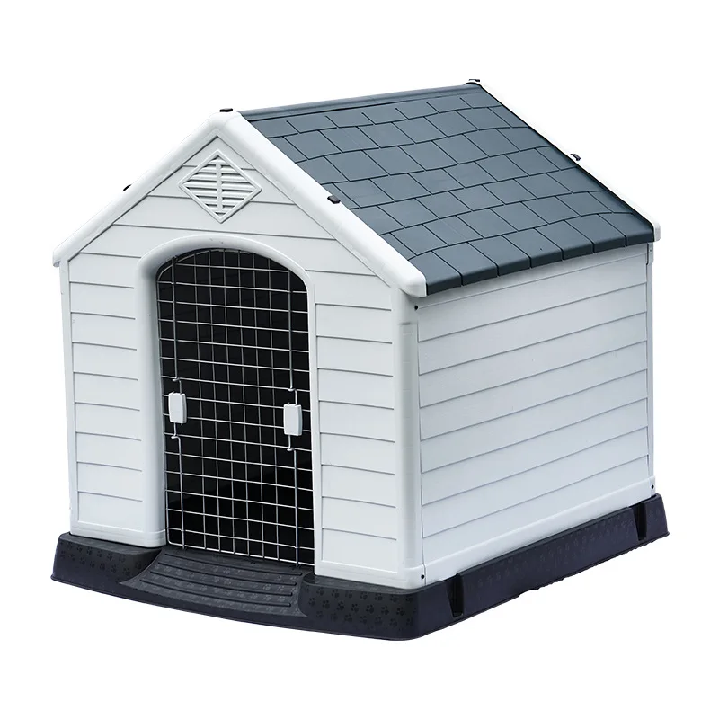 

Kennels Durable Waterproof Outdoor Dog House Large Detachable Plastic Eco-friendly Luxury Plaid OEM Fashion Support