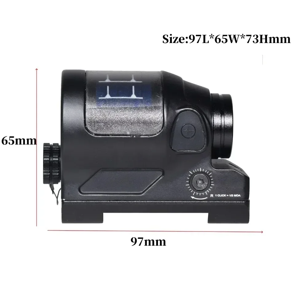 Red Dot 1x38mm Reflex Sight Solar Power Collimator Optics Sight Scope QD Mount Hunting Tactical Rifle Airsoft Scopes