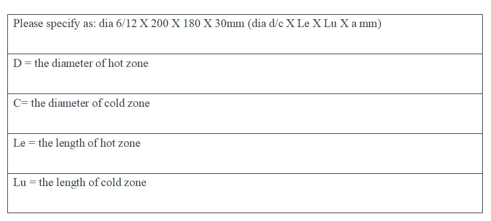 1800C Nabertherm Heizelement Ersatz MoSi2 Widerstand für Dentallabor Nabertherm LHT01/17D Sinterofenheizung – Detail 7