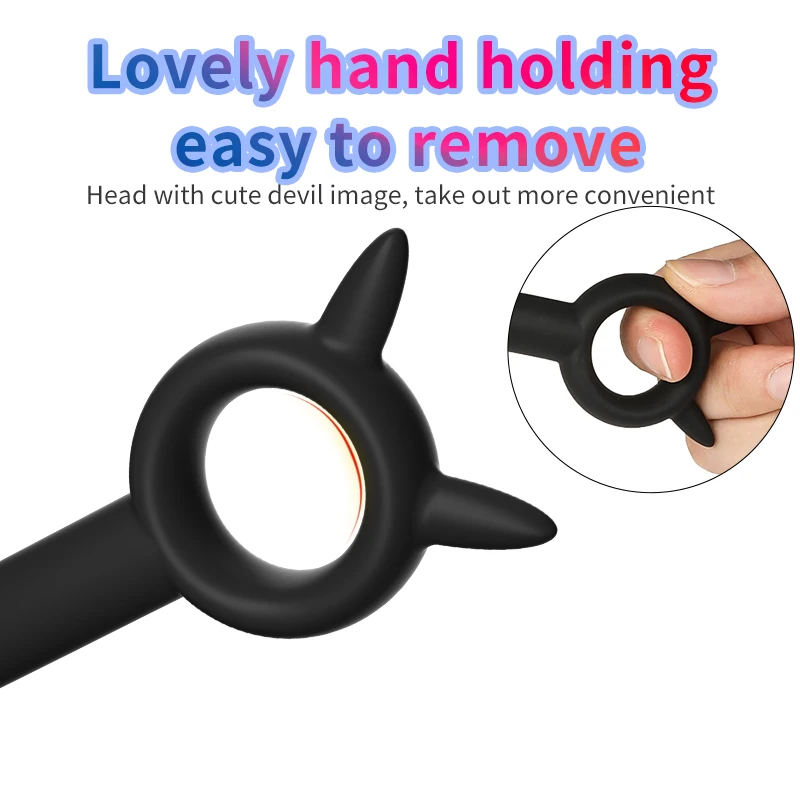Factory Silicone Horse Eye Stick Penis Plug Urethra Bead Urethral Sounding Catheter Dilator Penis Stimulate Male Sex Toys