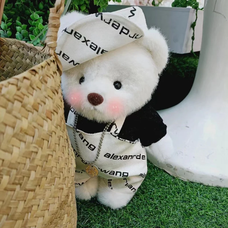 期間限定特価品 ぬいぐるみ ハンドメイド テディベア くま 白 抱きしめ