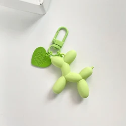 Charming Acrylic Cartoon Balloon Dog Keychain for Women - Whimsical Jewelry & Bag Accessory Gift (Green)